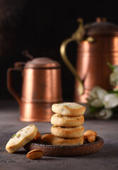 Sticker - cookies with nuts pistachio sweets