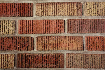 Poster - Photo of red brick background