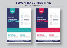 Town Hall Meeting Flyer Templates, City Hall Flyer And Poster