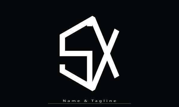 Alphabet letters Initials Monogram logo SX , XS