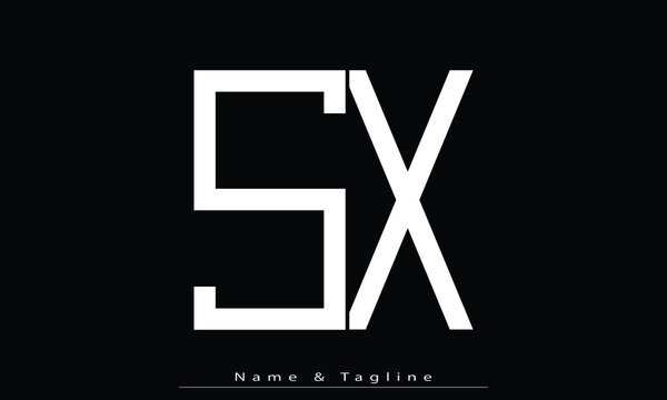 Alphabet letters Initials Monogram logo SX , XS