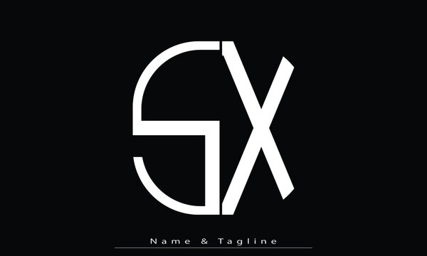 Alphabet letters Initials Monogram logo SX , XS