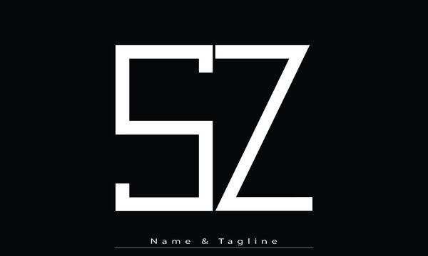Alphabet letters Initials Monogram logo SZ , ZS