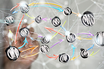 people network structure hr - human resources management and recruitment