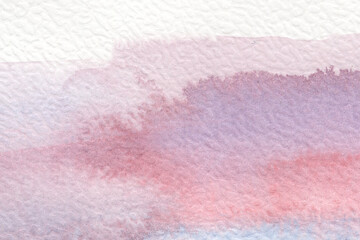 Poster - Abstract Art. Painted background. Modern art painting. Contemporary art. Watercolor landscape in pink, white and purple.