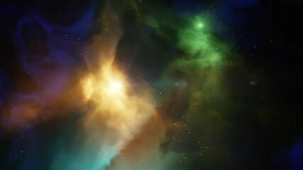 Wall Mural - nebula in outer space, planets and galaxy