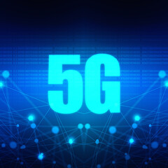 Poster - 2d rendering 5G Network 5G Connection
