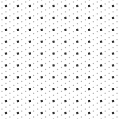 Poster - Square seamless background pattern from geometric shapes are different sizes and opacity. The pattern is evenly filled with small black puzzle symbols. Vector illustration on white background