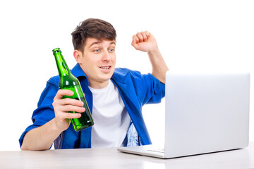 Sticker - Young Man with a Beer