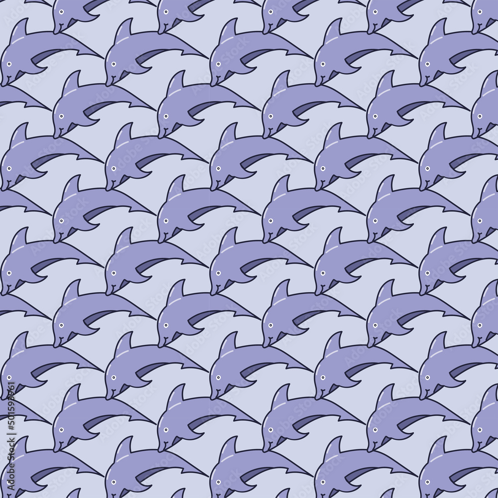 dolphin pattern background,dolphin,pattern,wallpaper,vector,graphic,design  Stock Vector | Adobe Stock, image size:1000x1000