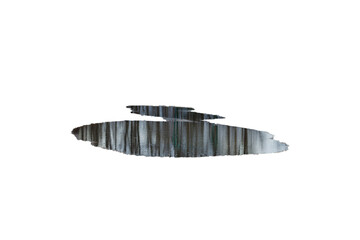 Poster - puddle of water isolated on a white background