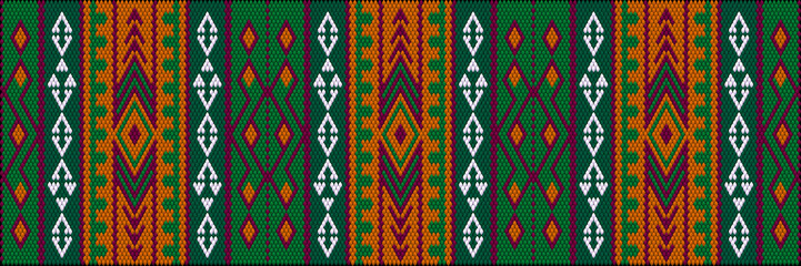 Wall Mural -   Pattern, ornament,  tracery, mosaic ethnic, folk, national, geometric  for fabric, interior, ceramic, furniture in the Latin American style.