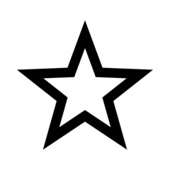 Outline star icon logo and symbol vector