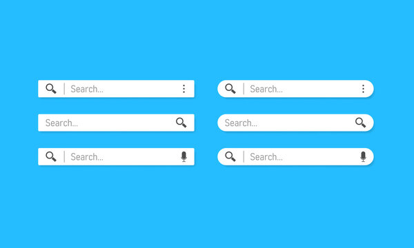Set www search bar icons. www search bar icon for web site. Vector EPS10