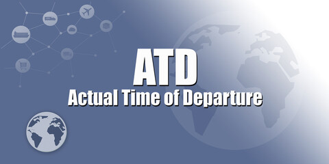 Wall Mural - Logistic Abbreviation - ATD