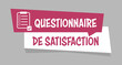 Logo questionnaire de satisfaction.