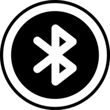 Ui Ux Icons Bluetooth Icon Black Vector Illustration