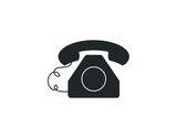 Fototapeta  - Old phone icon, Phone vector icon, Old vintage telephone symbol