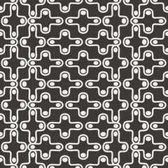 Poster - Decorated with white crosses with four white dots. Vector with rounded crosses.