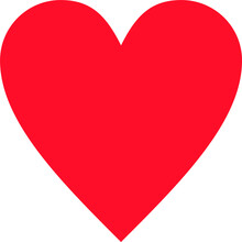 Logo Heart Illustration.Red Heart Design Icon Flat. Modern Flat Valentine Love Sign. Trendy Vector Hart Shape, Symbol For Web Site Design, Button To Mobile App. Logo Heart Illustration.