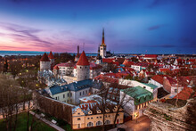 Tallinn View At Sunset