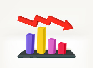 Poster - Making business via internet exchange. 3d vector illustration