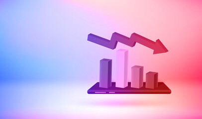 Poster - Making business via internet exchange. 3d vector illustration