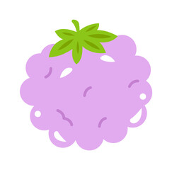 Sticker - Mulberry fruit icon. Vector illustration