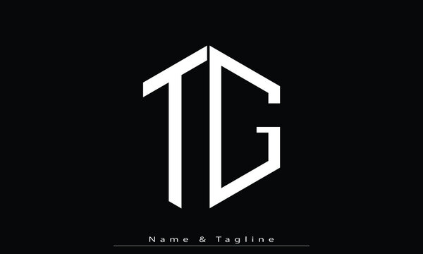 Alphabet letters Initials Monogram logo TG , GT