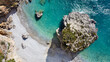 top view Foneas beach near Kardamili - Peloponnese, Greece