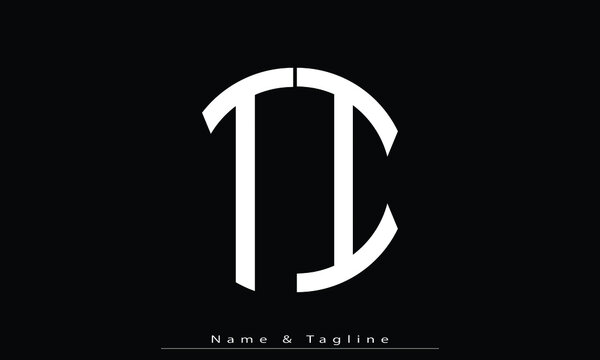 Alphabet letters Initials Monogram logo TI , IT