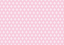 Seamless Vector White Pattern With Fleur-de-lis On A Pink Background