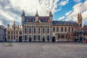 Sticker - The city of Bruges in the daytime