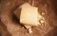 Parmesan Cheese On Parchment Paper