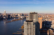 Aerial Long Island City Queens Skyline in New York City along the East River
