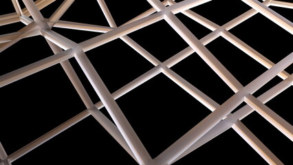 Poster - 3d grid. Computer generated 3d render