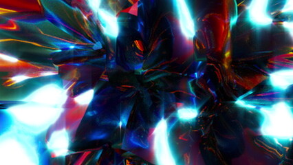 Aufkleber - random diamonds. computer generated 3d render