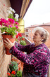 © Cavan Images - Happy elderly woman is planting a hobby after retiring in a home.