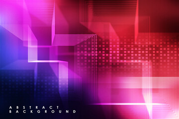 Poster - 2d illustration abstract technology background concept
