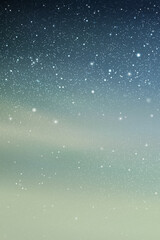 Wall Mural - Night starry sky. Clouds and stars. Blue vertical twilight background