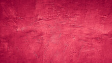Red Abstract Painted Concrete Wall Texture Background