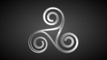 Triskelion Is A Symbol Of Scandinavian Mythology. Geometric Logo
