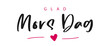 Glad Mors Dag, swedish text. Happy mother's Day. Vector