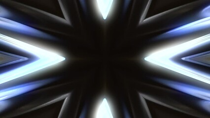 Poster - Glow kaleida. Computer generated 3d render