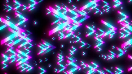 Poster - Glow arrows. Computer generated 3d render