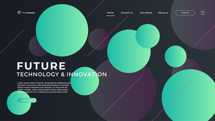 Wall Mural - creative design web page templates of graphic design, website design and development, social media, 