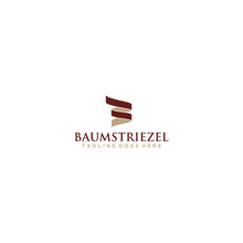 Baumstriezel logo vector design .