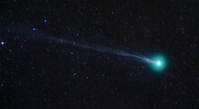 Comet Lovejoy C2014 Q2. Elements Of These Images Were Furnished By NASA.