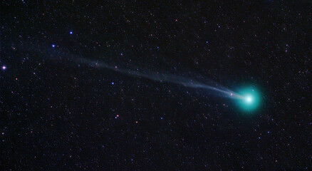 Wall Mural - Comet Lovejoy C2014 Q2. Elements of these images were furnished by NASA.