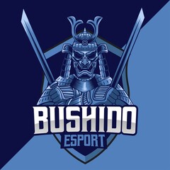 Wall Mural - bushido esport logo mascot design